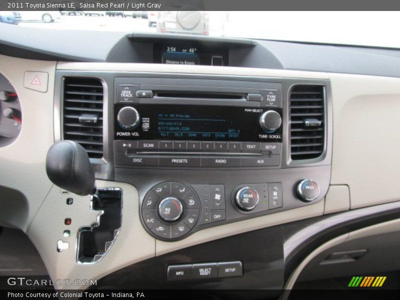Salsa Red Pearl / Light Gray 2011 Toyota Sienna LE