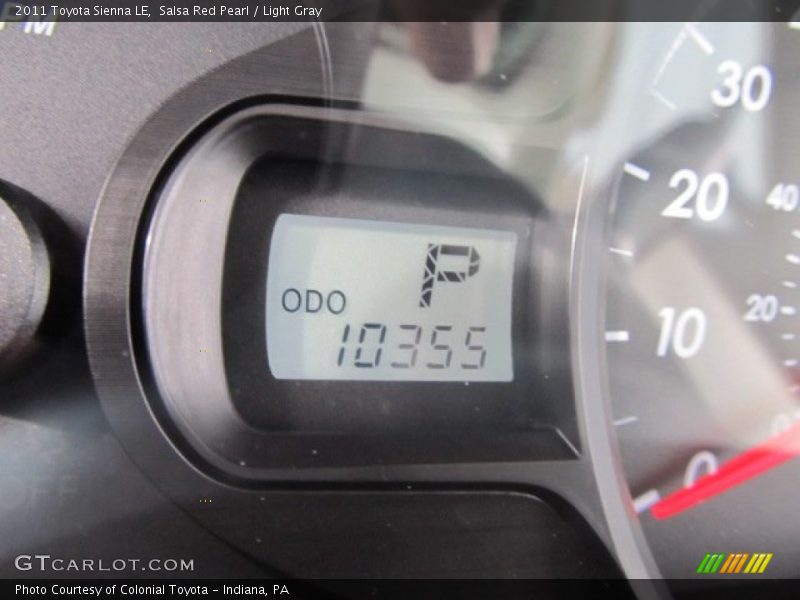 Salsa Red Pearl / Light Gray 2011 Toyota Sienna LE