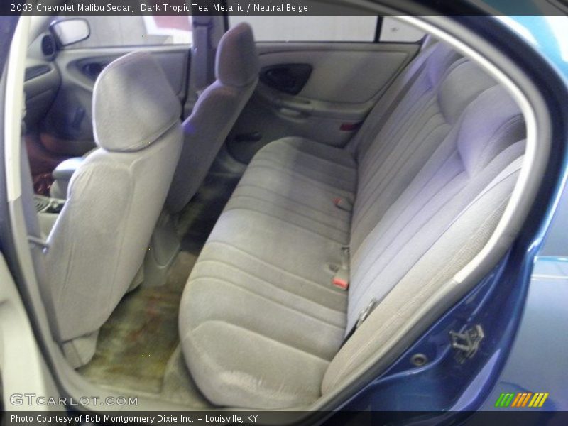 Dark Tropic Teal Metallic / Neutral Beige 2003 Chevrolet Malibu Sedan