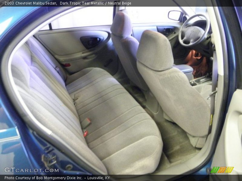 Dark Tropic Teal Metallic / Neutral Beige 2003 Chevrolet Malibu Sedan