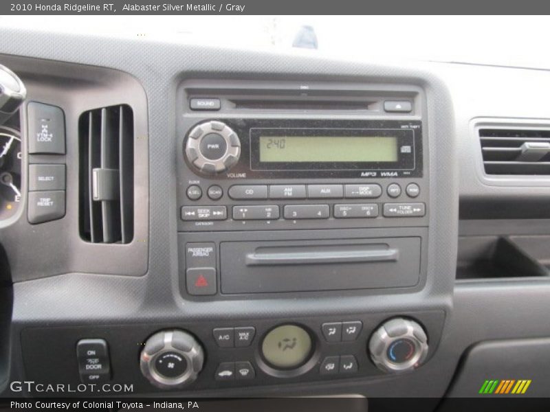 Alabaster Silver Metallic / Gray 2010 Honda Ridgeline RT