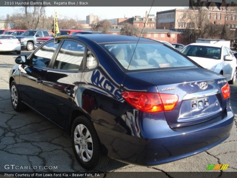 Regatta Blue / Black 2010 Hyundai Elantra Blue
