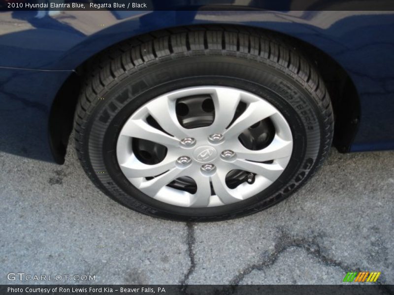Regatta Blue / Black 2010 Hyundai Elantra Blue