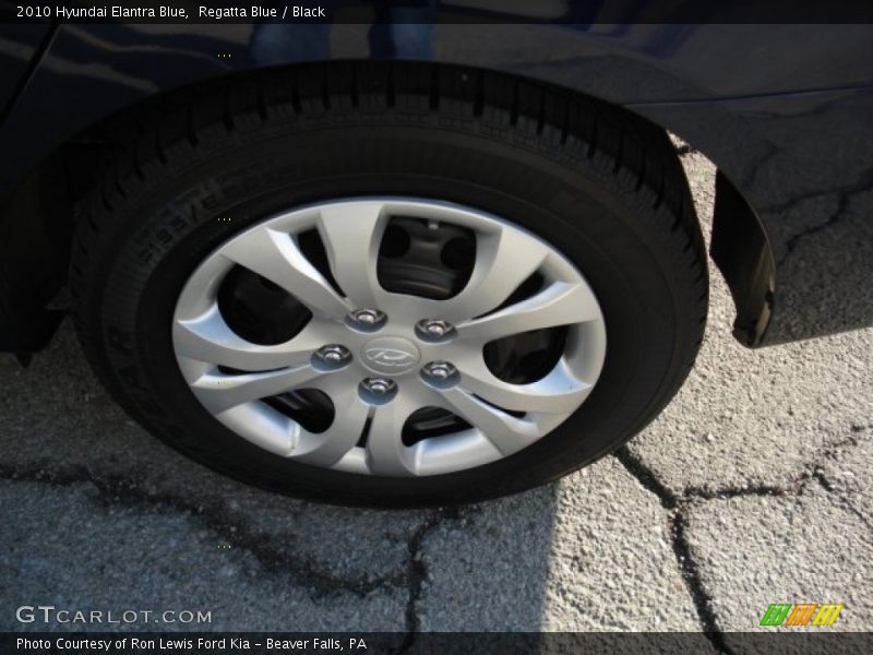 Regatta Blue / Black 2010 Hyundai Elantra Blue