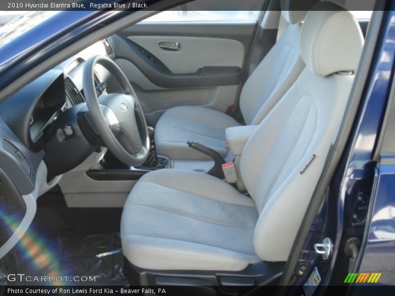 Regatta Blue / Black 2010 Hyundai Elantra Blue