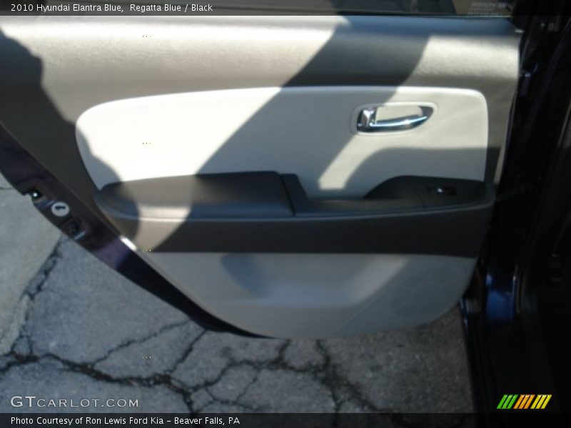 Regatta Blue / Black 2010 Hyundai Elantra Blue