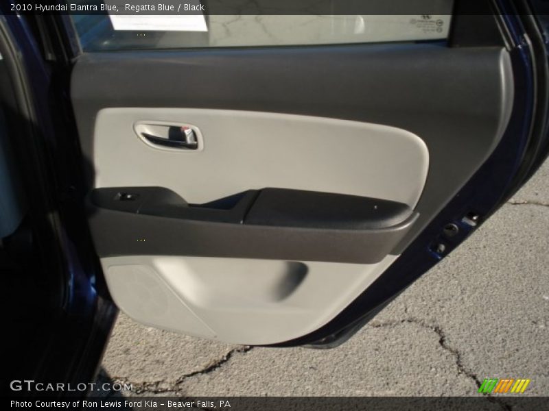 Regatta Blue / Black 2010 Hyundai Elantra Blue
