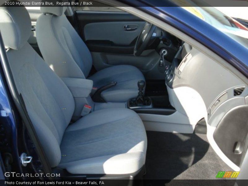 Regatta Blue / Black 2010 Hyundai Elantra Blue
