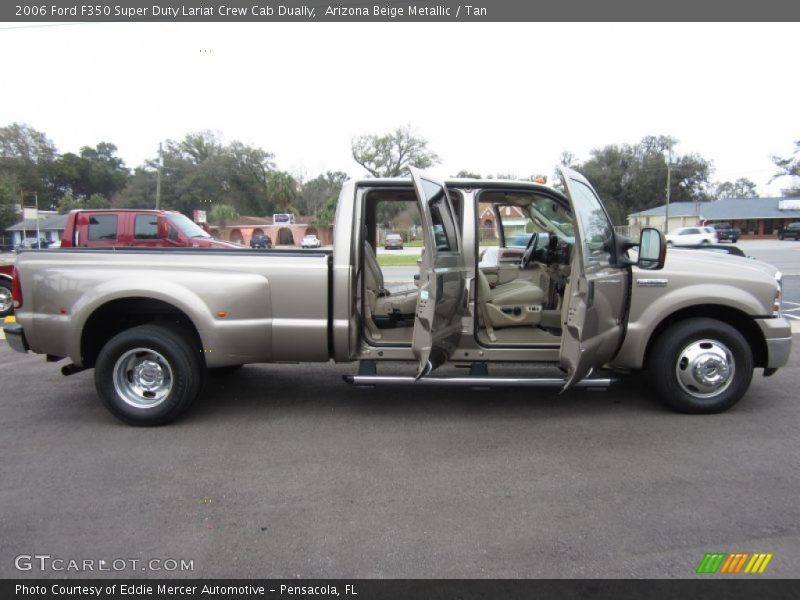 Arizona Beige Metallic / Tan 2006 Ford F350 Super Duty Lariat Crew Cab Dually