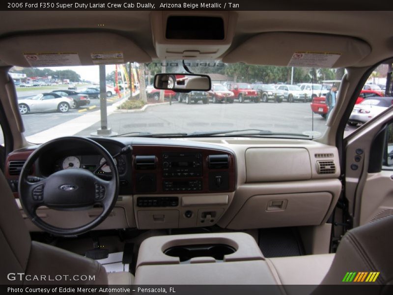 Arizona Beige Metallic / Tan 2006 Ford F350 Super Duty Lariat Crew Cab Dually