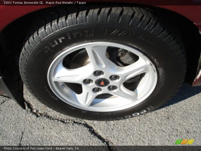 Maple Red Metallic / Taupe 2001 Pontiac Bonneville SE