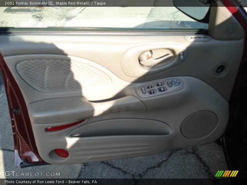 Maple Red Metallic / Taupe 2001 Pontiac Bonneville SE