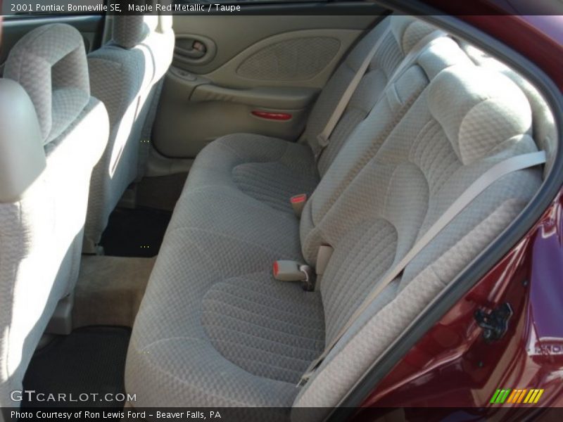 Maple Red Metallic / Taupe 2001 Pontiac Bonneville SE