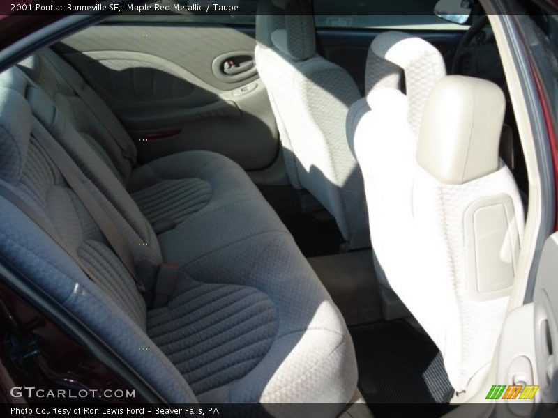 Maple Red Metallic / Taupe 2001 Pontiac Bonneville SE