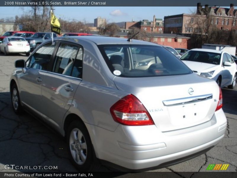 Brilliant Silver / Charcoal 2008 Nissan Versa 1.8 SL Sedan