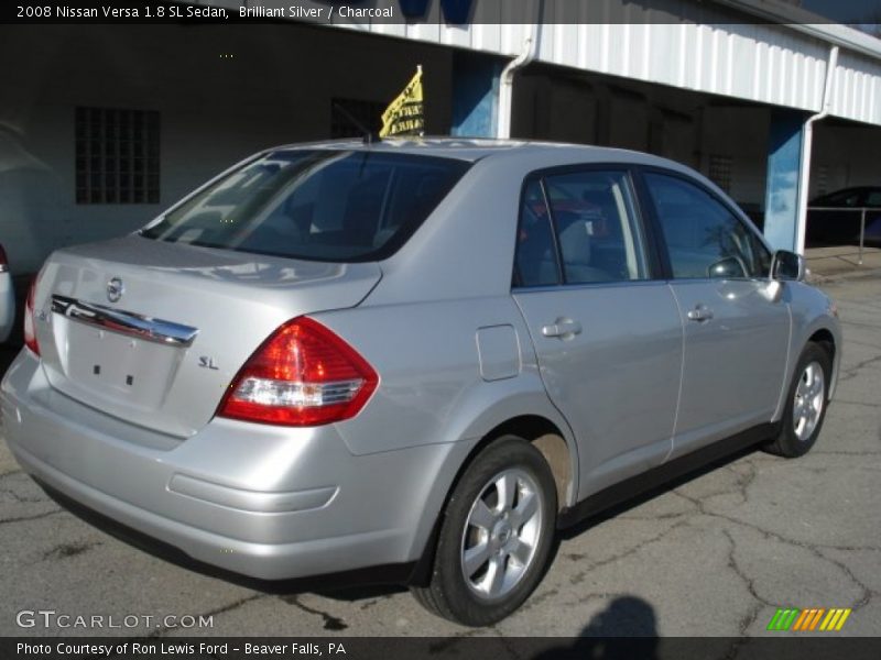 Brilliant Silver / Charcoal 2008 Nissan Versa 1.8 SL Sedan