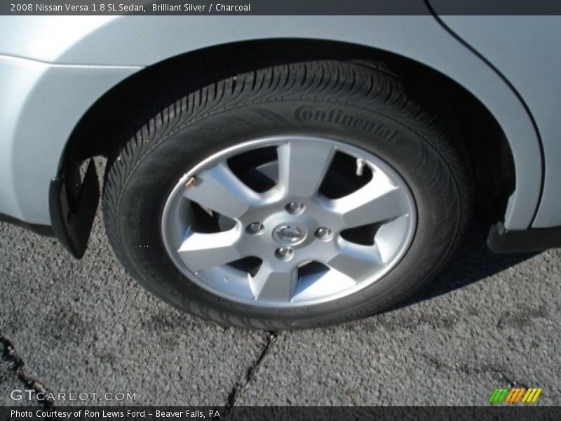 Brilliant Silver / Charcoal 2008 Nissan Versa 1.8 SL Sedan