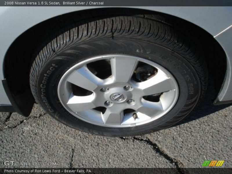 Brilliant Silver / Charcoal 2008 Nissan Versa 1.8 SL Sedan