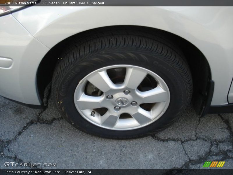 Brilliant Silver / Charcoal 2008 Nissan Versa 1.8 SL Sedan