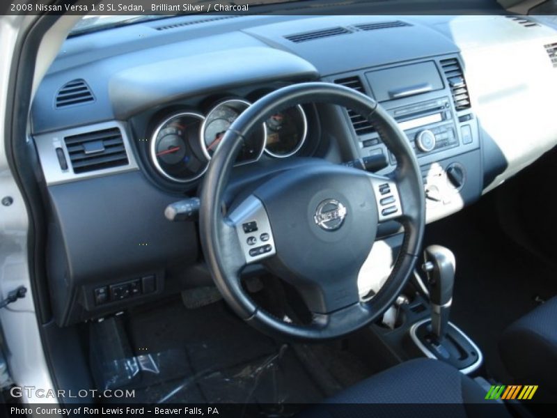 Brilliant Silver / Charcoal 2008 Nissan Versa 1.8 SL Sedan