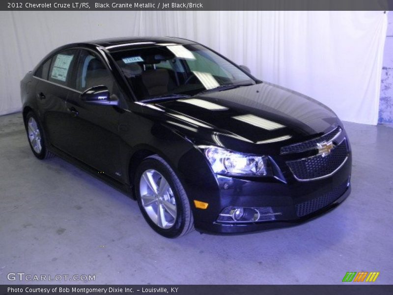 Black Granite Metallic / Jet Black/Brick 2012 Chevrolet Cruze LT/RS