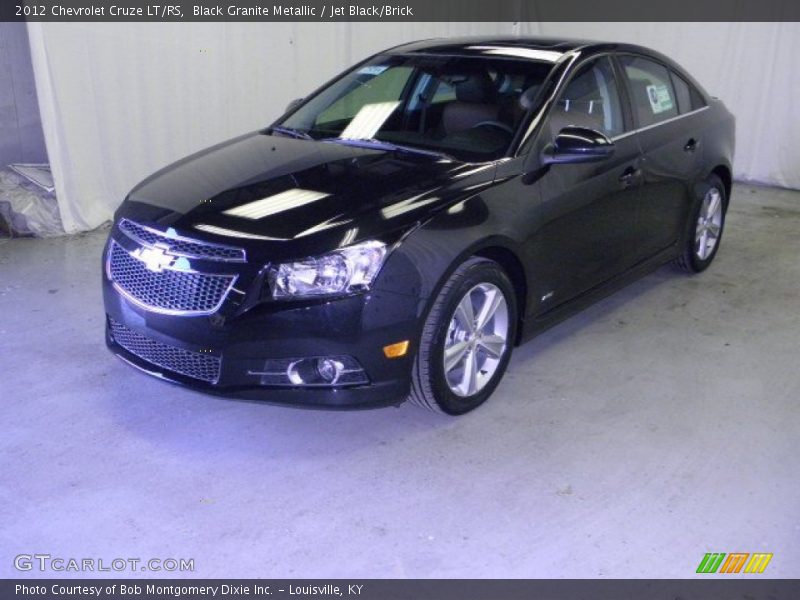 Black Granite Metallic / Jet Black/Brick 2012 Chevrolet Cruze LT/RS