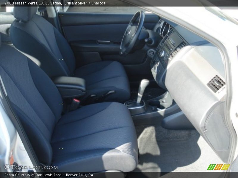 Brilliant Silver / Charcoal 2008 Nissan Versa 1.8 SL Sedan