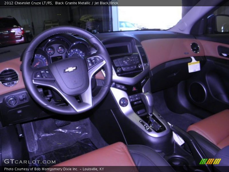 Black Granite Metallic / Jet Black/Brick 2012 Chevrolet Cruze LT/RS