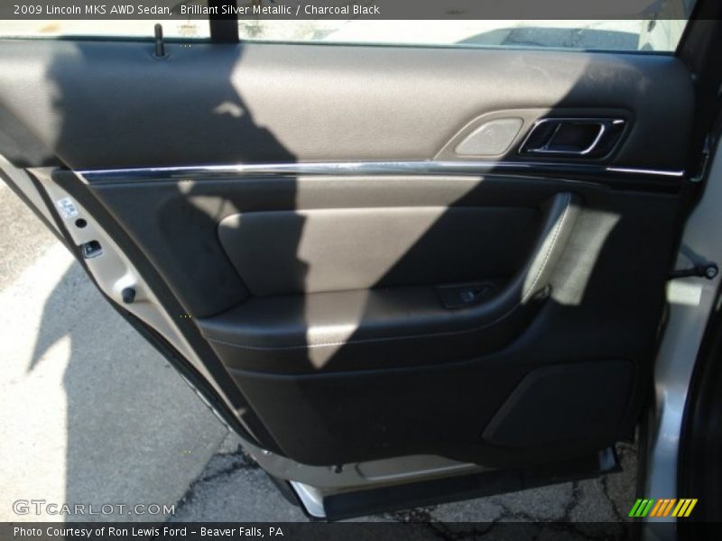 Brilliant Silver Metallic / Charcoal Black 2009 Lincoln MKS AWD Sedan