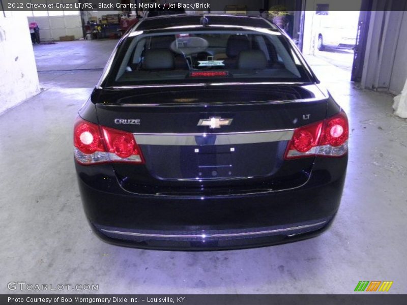 Black Granite Metallic / Jet Black/Brick 2012 Chevrolet Cruze LT/RS