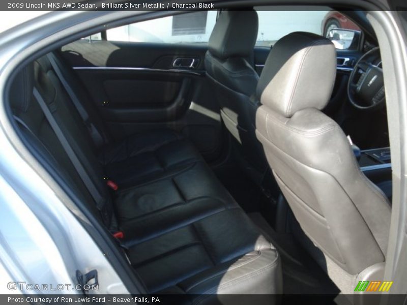 Brilliant Silver Metallic / Charcoal Black 2009 Lincoln MKS AWD Sedan