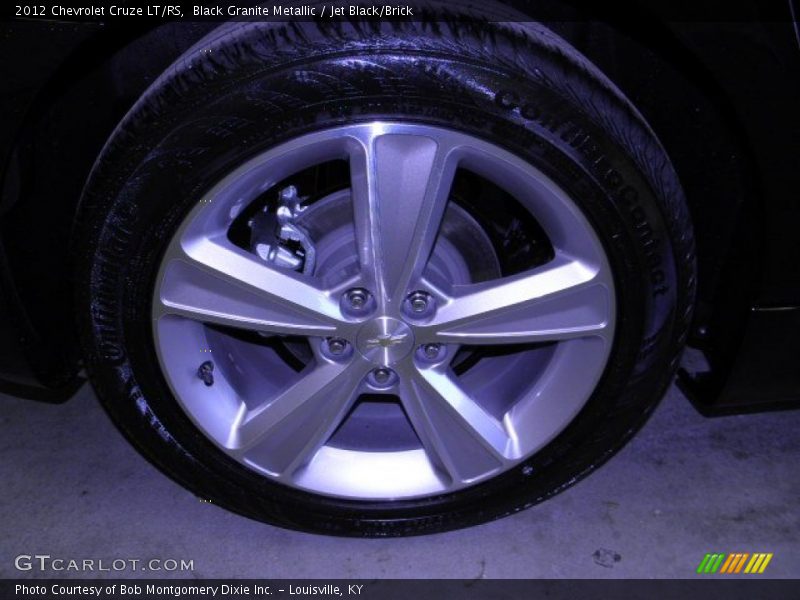 Black Granite Metallic / Jet Black/Brick 2012 Chevrolet Cruze LT/RS