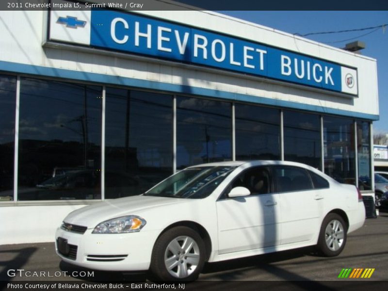 Summit White / Gray 2011 Chevrolet Impala LS