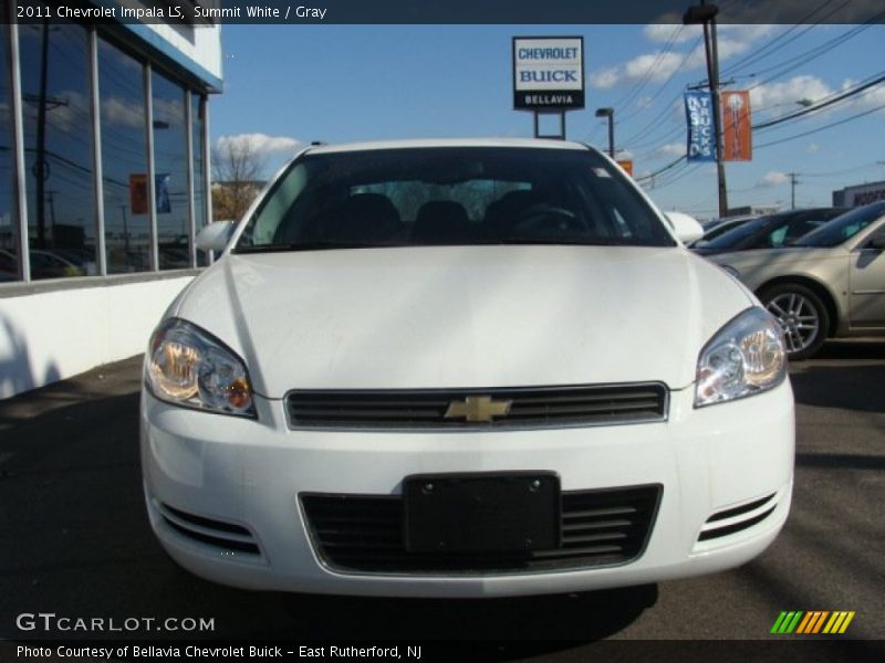 Summit White / Gray 2011 Chevrolet Impala LS