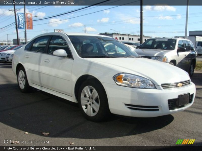 Summit White / Gray 2011 Chevrolet Impala LS