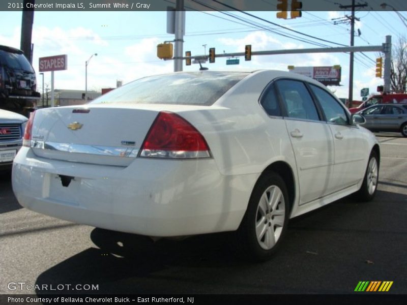Summit White / Gray 2011 Chevrolet Impala LS