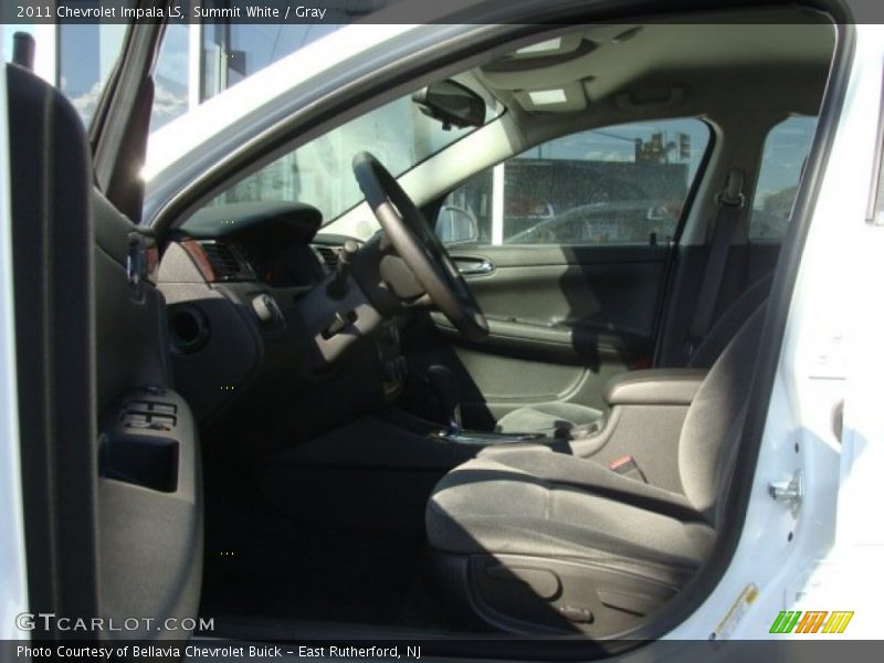 Summit White / Gray 2011 Chevrolet Impala LS