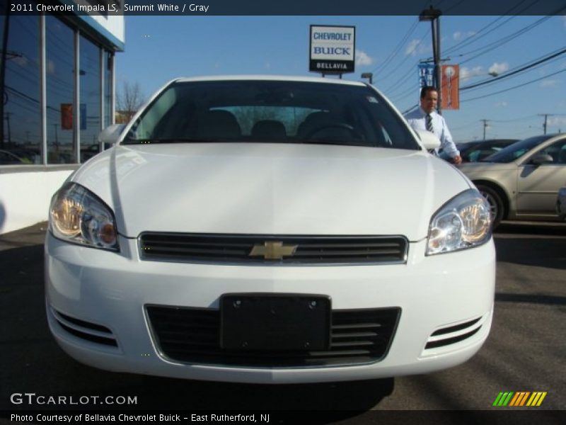 Summit White / Gray 2011 Chevrolet Impala LS