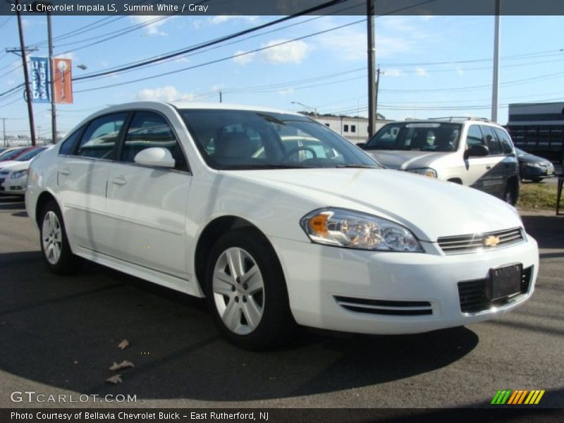 Summit White / Gray 2011 Chevrolet Impala LS