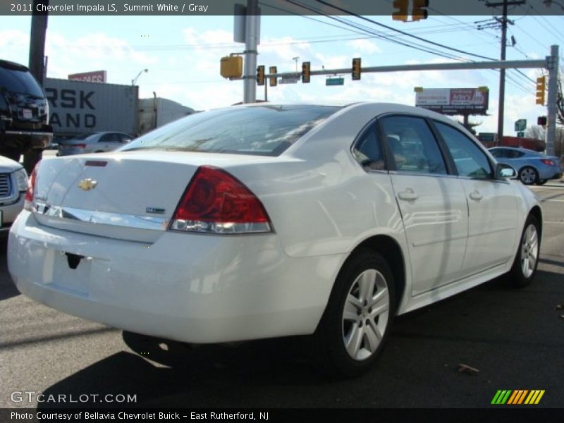 Summit White / Gray 2011 Chevrolet Impala LS