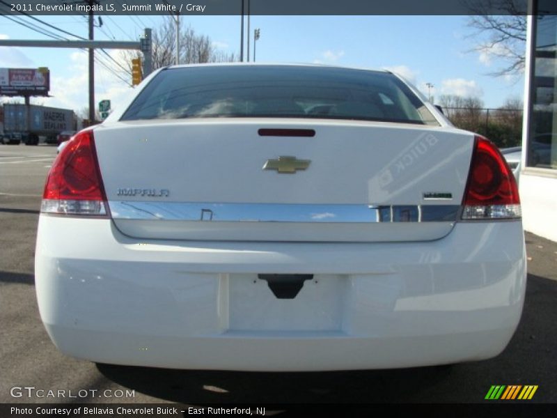 Summit White / Gray 2011 Chevrolet Impala LS