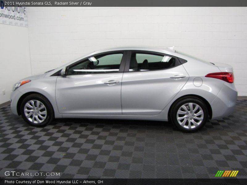 Radiant Silver / Gray 2011 Hyundai Sonata GLS