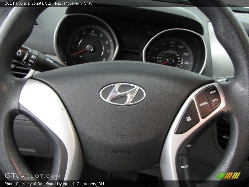 Radiant Silver / Gray 2011 Hyundai Sonata GLS