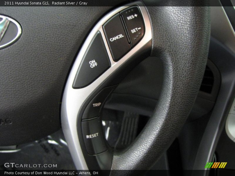 Radiant Silver / Gray 2011 Hyundai Sonata GLS