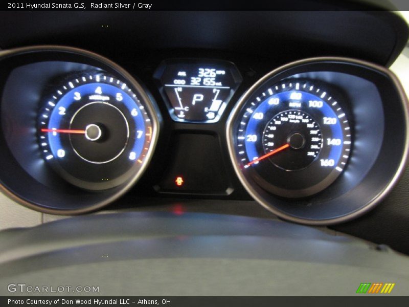 Radiant Silver / Gray 2011 Hyundai Sonata GLS