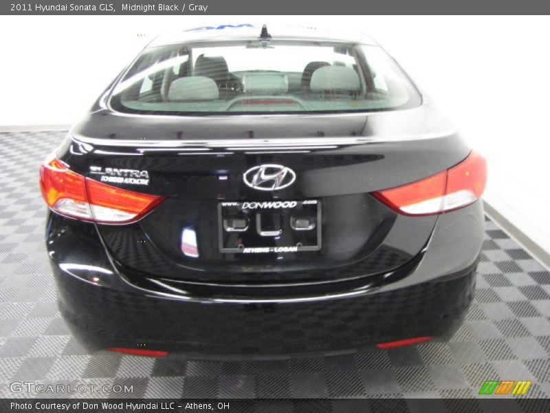 Midnight Black / Gray 2011 Hyundai Sonata GLS