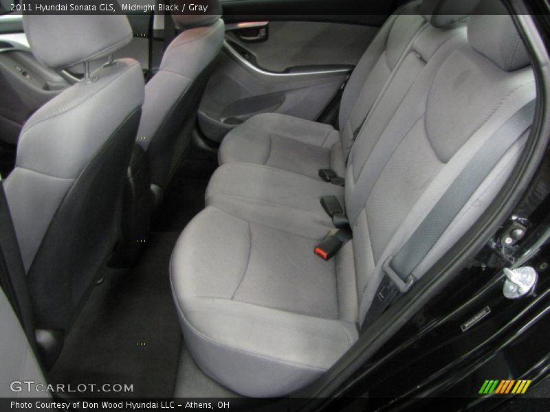 Midnight Black / Gray 2011 Hyundai Sonata GLS