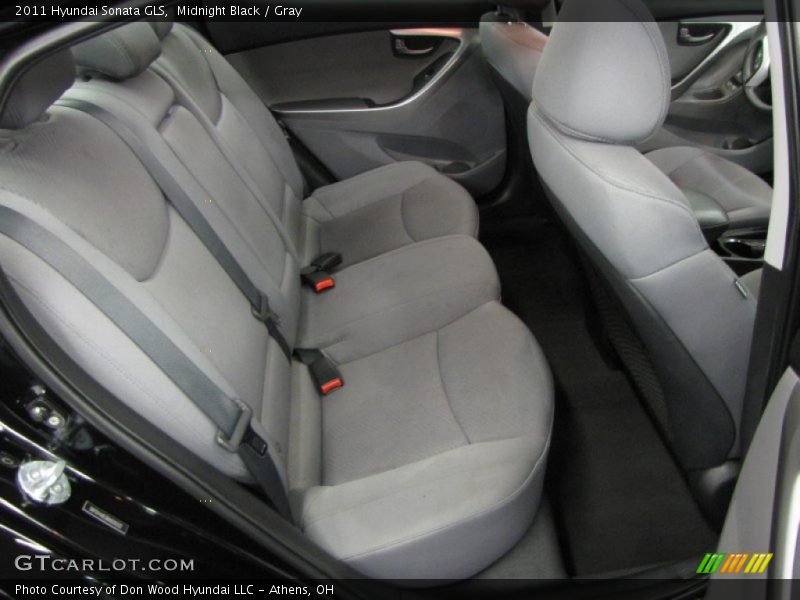 Midnight Black / Gray 2011 Hyundai Sonata GLS