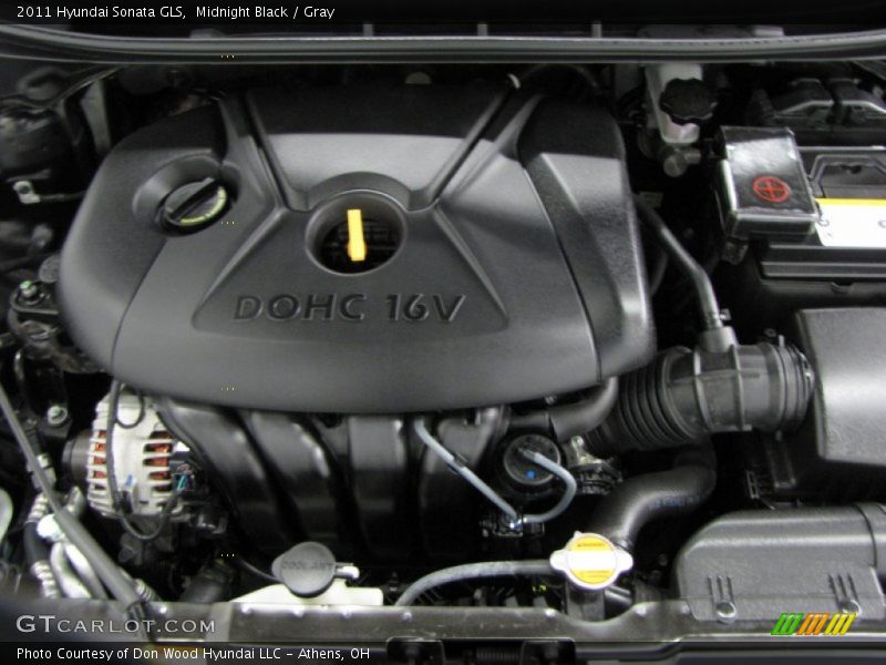 Midnight Black / Gray 2011 Hyundai Sonata GLS
