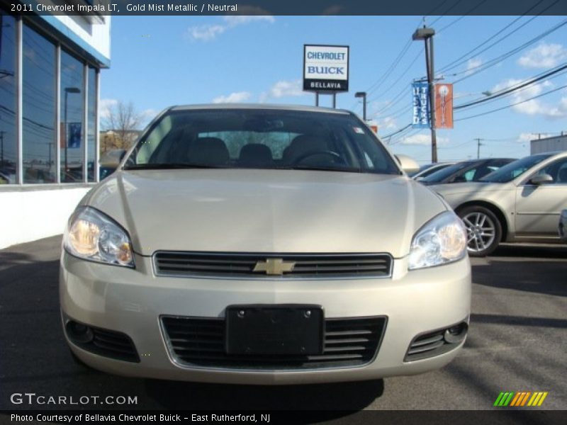Gold Mist Metallic / Neutral 2011 Chevrolet Impala LT